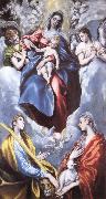 El Greco Madonna and child, and  Sta Martina and Sta Agnes Sweden oil painting artist